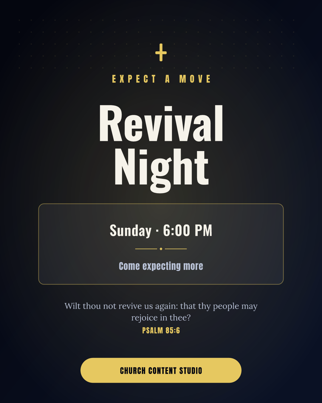 Revival Night Event Flyer